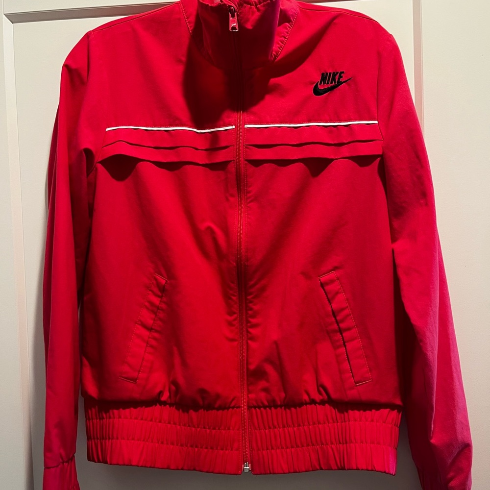 Nike Women's Pink Bomber-Style Track Jacket
